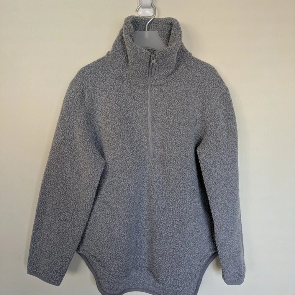 Everlane The ReNew Fleece Quarter Half zip Sweater Small Pullover Jumper